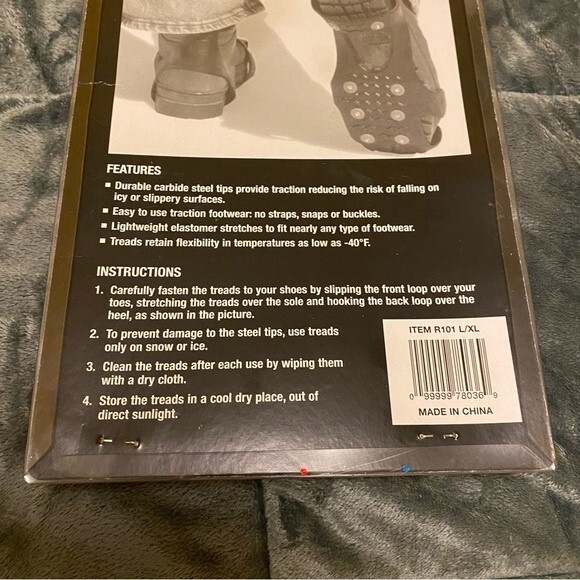 Thunder Bay Outdoor Gear Non-Slip Snow and Ice Treads SIZE L/XL UNISEX - Picture 4 of 5